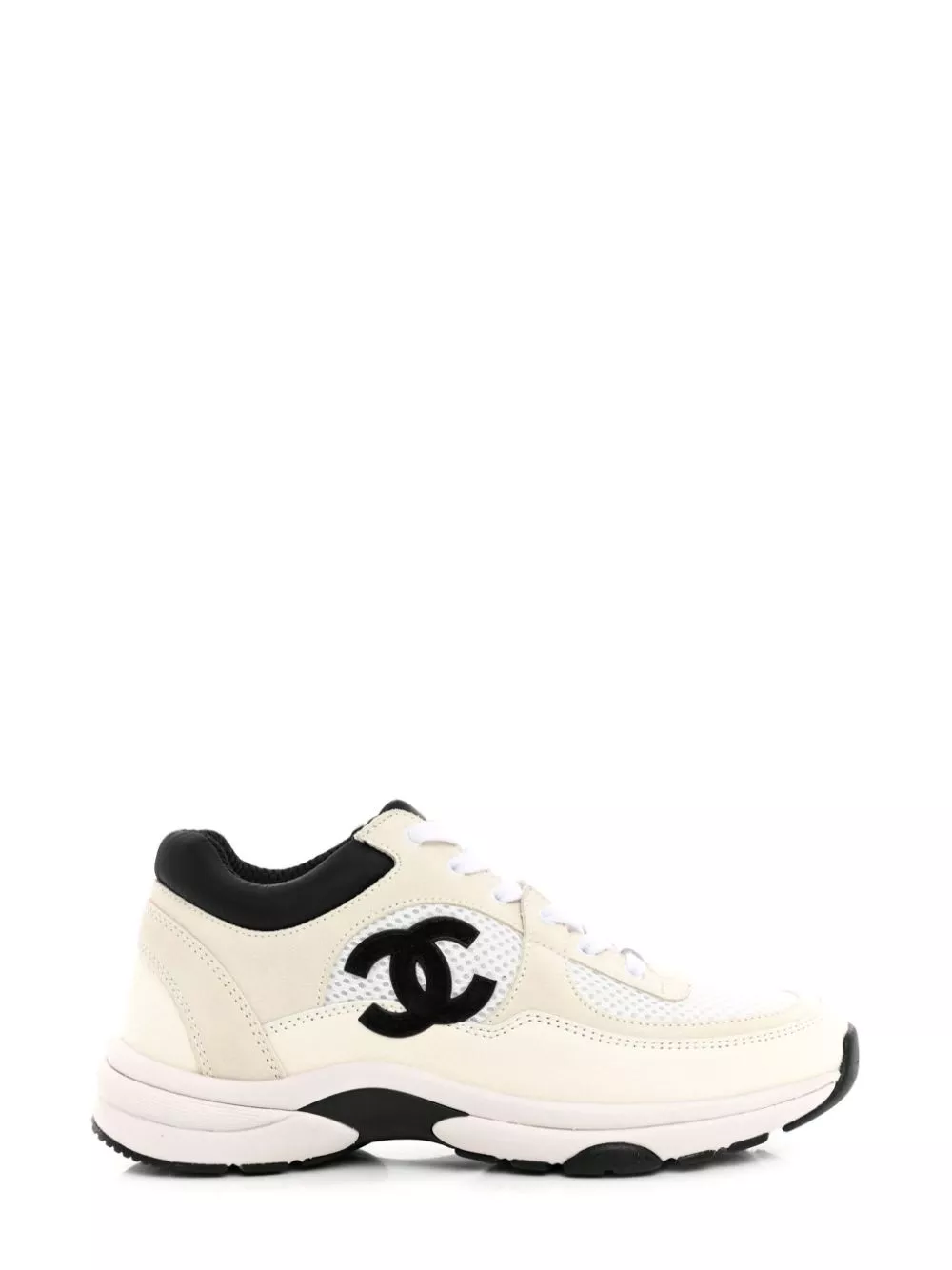 Affordable CHANEL CC suede lace-up sneakers Women 0113