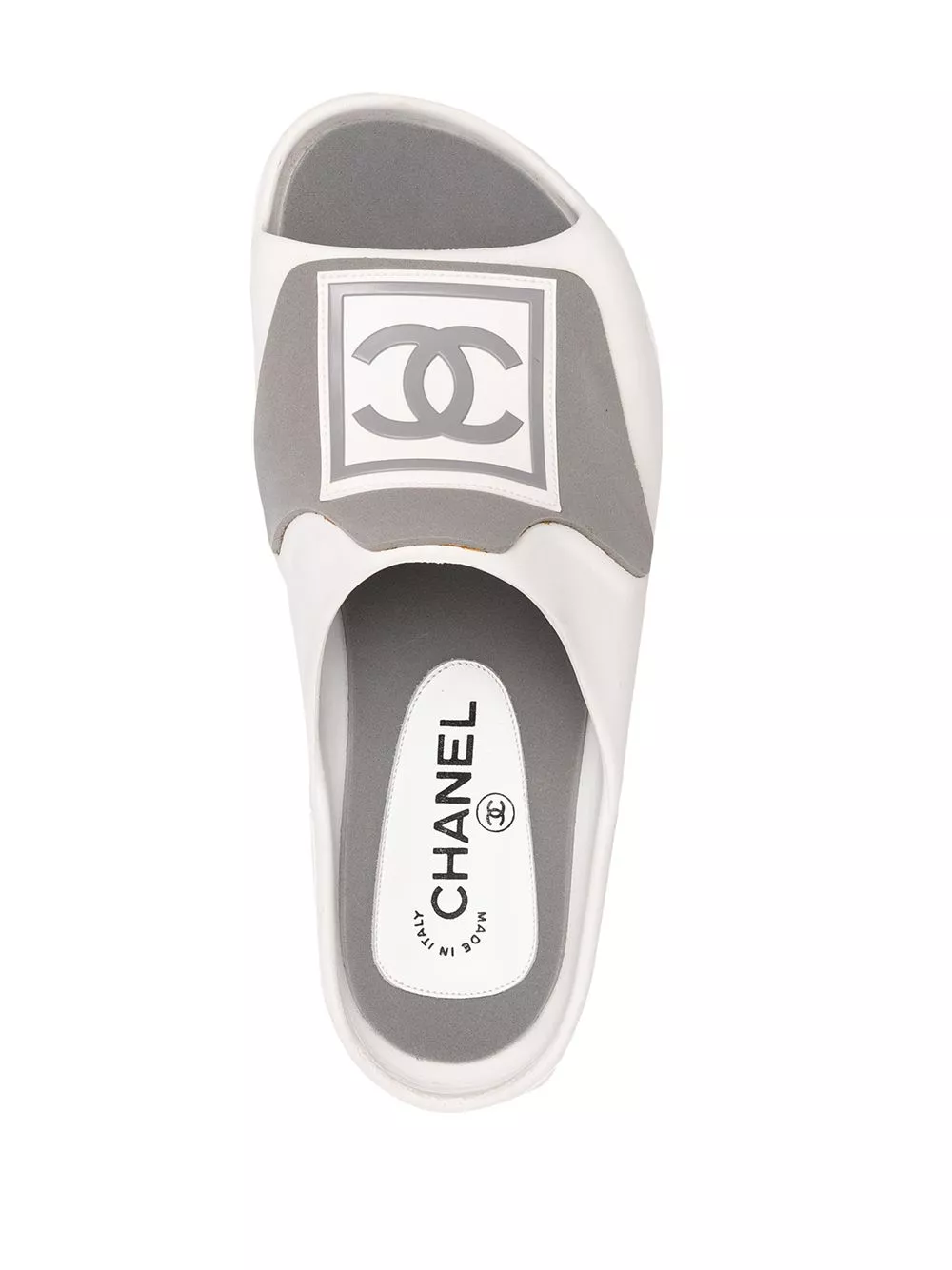 Cheap CHANEL 1990s Sports CC printed slides Women 0113