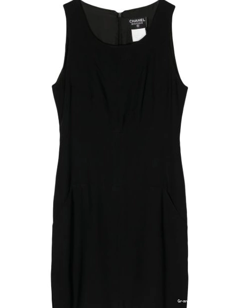 Cheap sleeveless Women round-neck CHANEL 1997 dress 0304