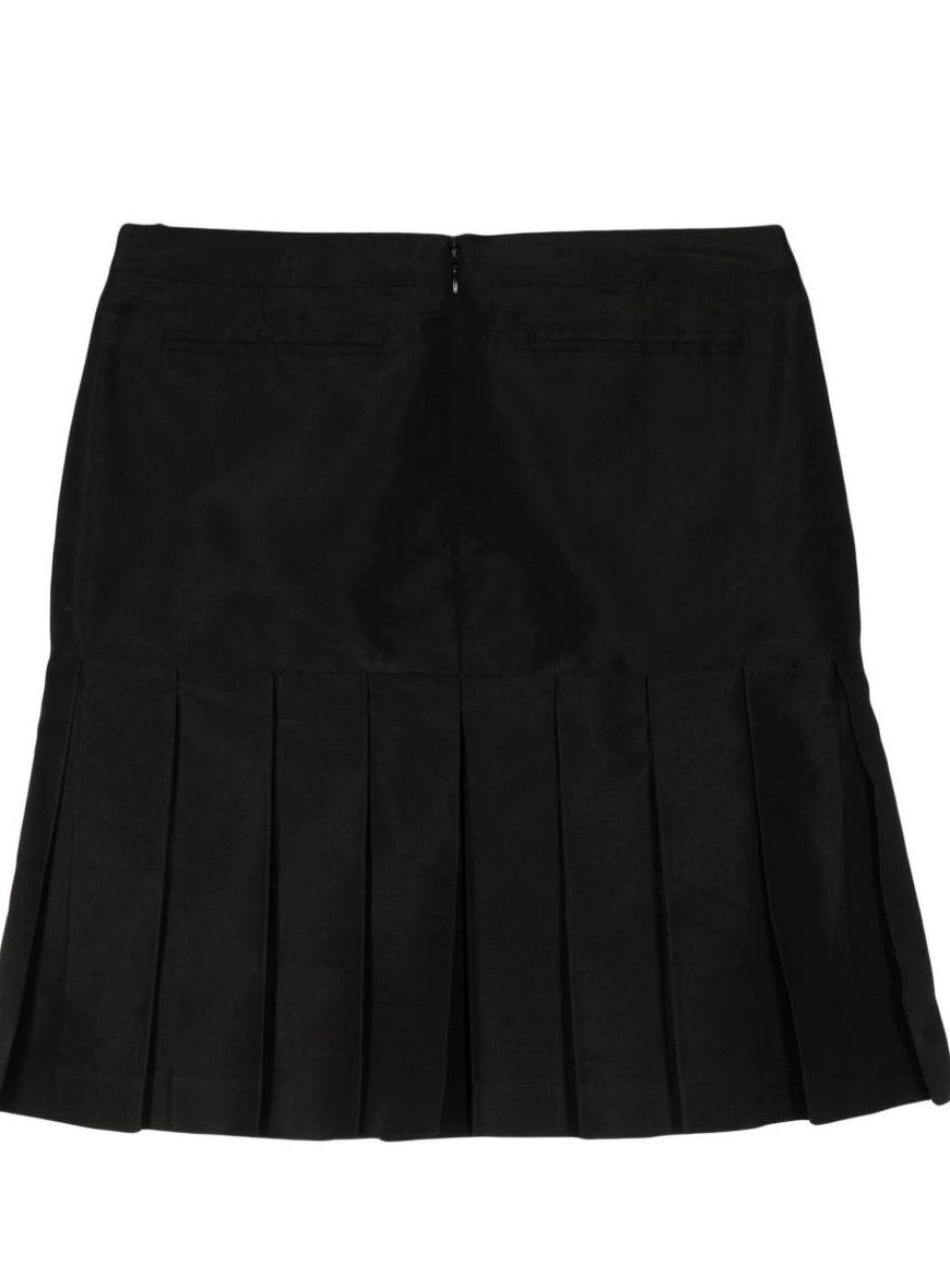 Affordable CHANEL pleated miniskirt silk Women 2005 0309