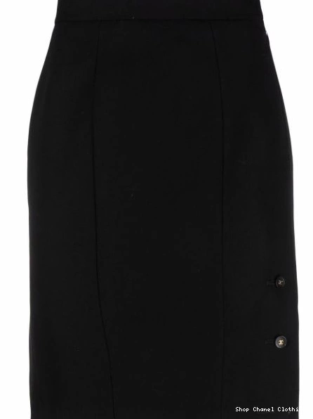 Affordable Women 1990s skirt side-button CHANEL straight-cut 0304