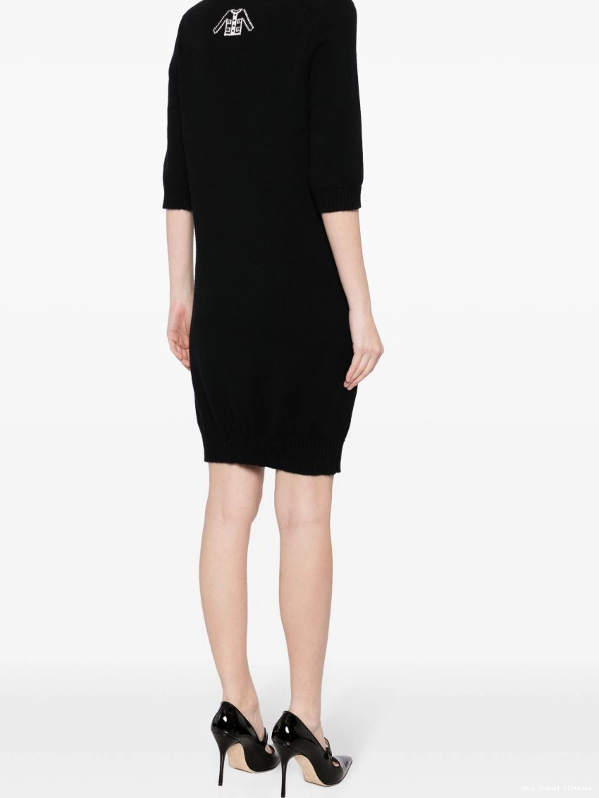 Cheap CC-button dress cashmere CHANEL Women 2008 0305