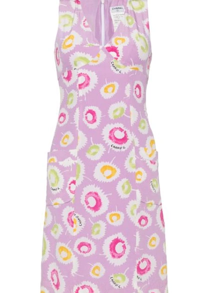 Cheap Women dress mini floral-print 1997 silk CHANEL 0305