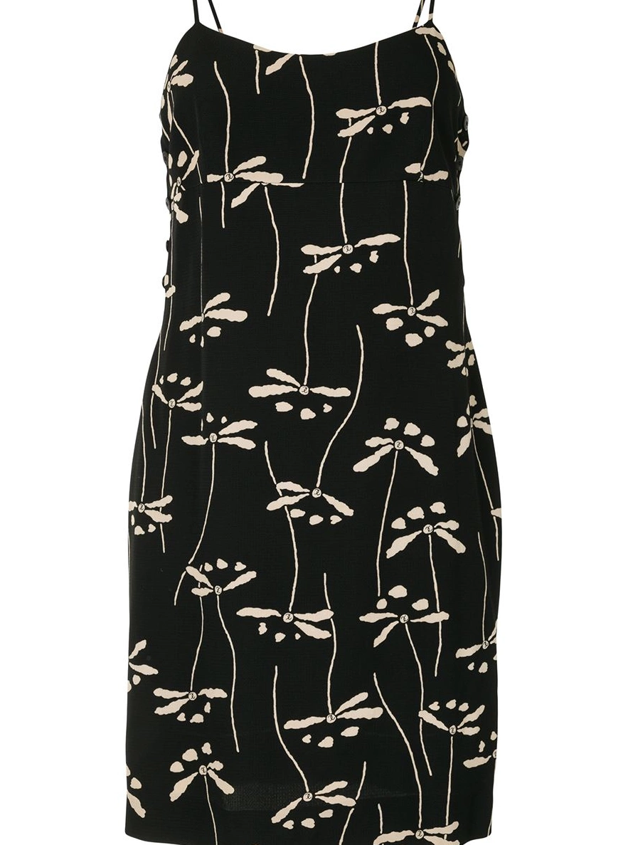 Affordable Women CHANEL 1998 dress dragon fly print 0303