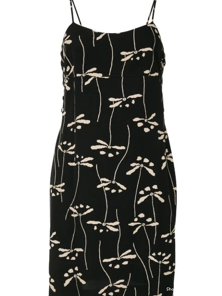 Affordable Women CHANEL 1998 dress dragon fly print 0303