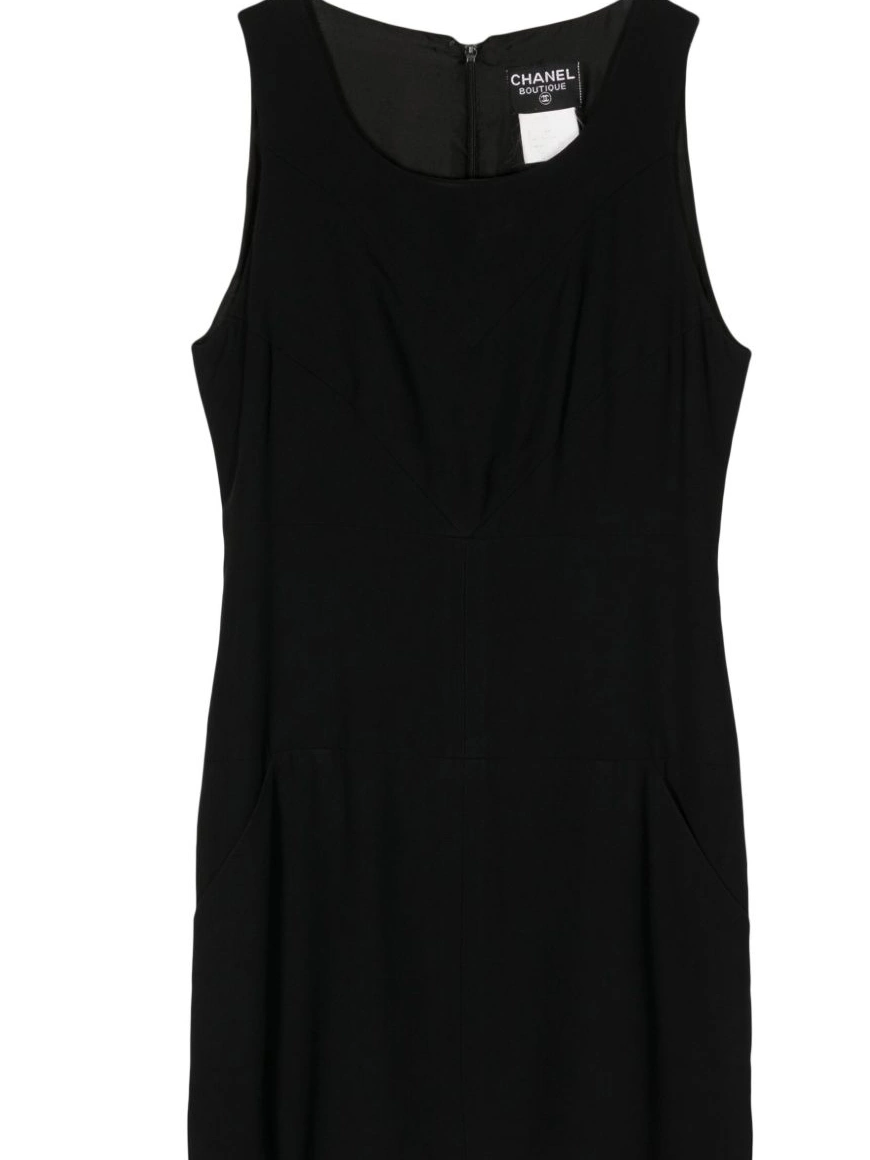 Cheap sleeveless Women round-neck CHANEL 1997 dress 0304